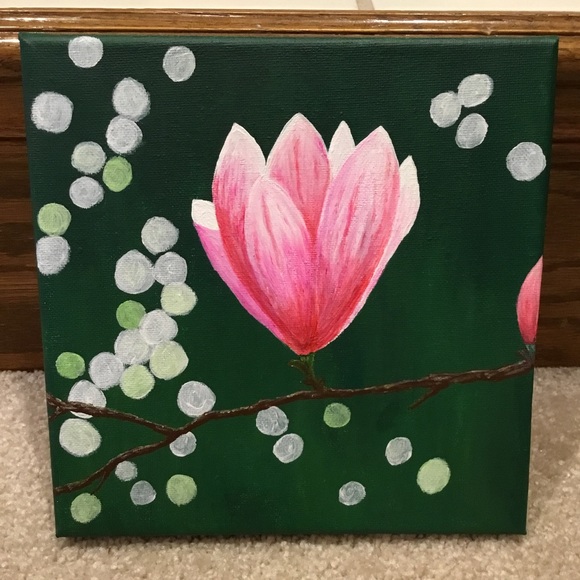 Other - Magnolia Blossom Hand Painted Canvas Art